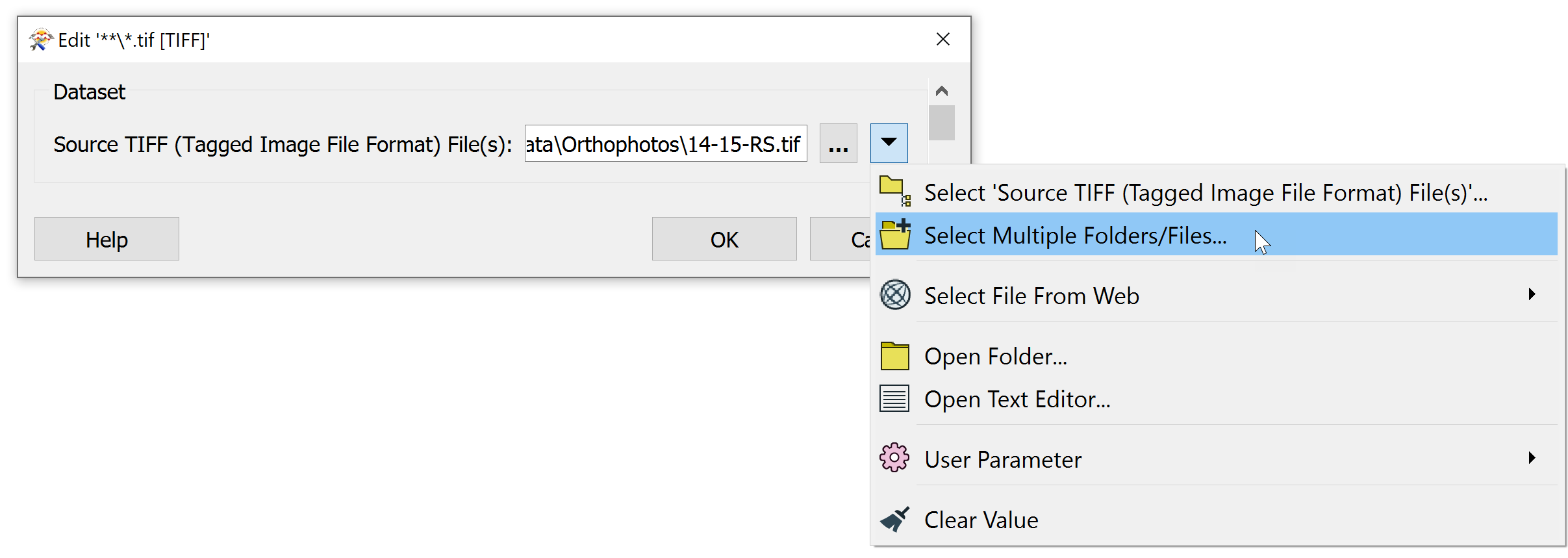 Select Multiple Folders/Files